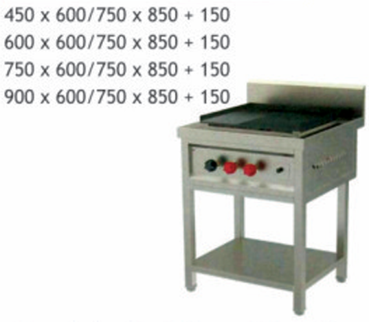 Griddle Hot Plate   Serrated